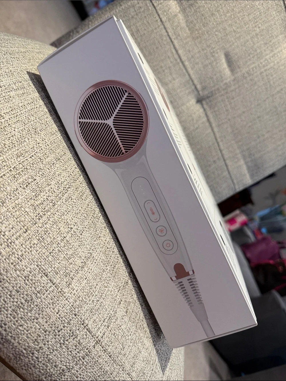 T3 Cura White with Rose Gold Accent Hair Dryer